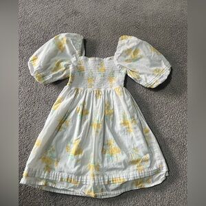 Janie and Jack puff sleeved floral dress - girls size 7